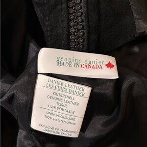 Vintage Danier Suede Vest with Rhinestone Zipper – Black, Size M